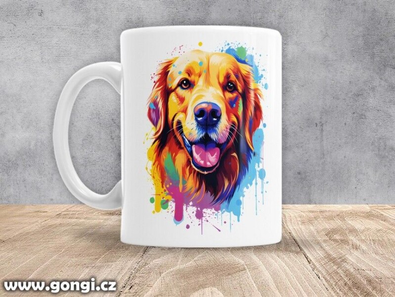 Hrnek - 0327 - Zlatý retrívr 01